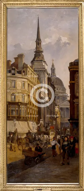 Ludgate Hill, 1884. Artist: Charles John Watson