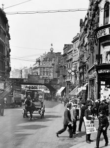 Ludgate Hill, City of London, (c1910s?). Creator: Unknown