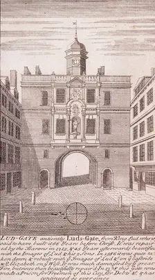 Ludgate, London, c1750. Artist: Anon