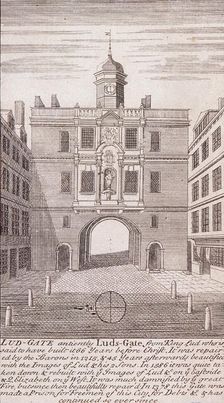 Ludgate, London, c1750. Artist: Anon