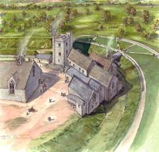 Ludgershall Castle, late 14th century, (c1990-2010) Artist: Peter Dunn