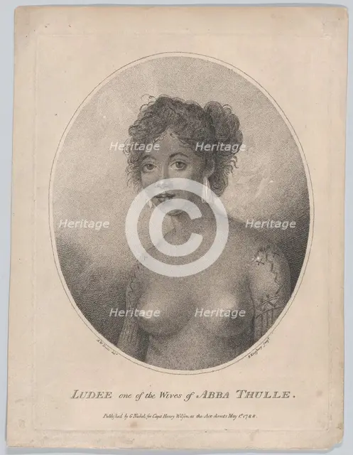 Ludee, One of the Wives of Abba Thulle, May 1, 1788. Creator: Henry Kingsbury.