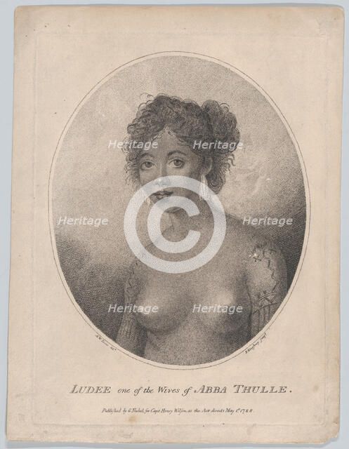 Ludee, One of the Wives of Abba Thulle, May 1, 1788. Creator: Henry Kingsbury.