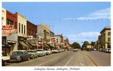 Ludington Avenue, Ludington, Michigan, USA, 1959