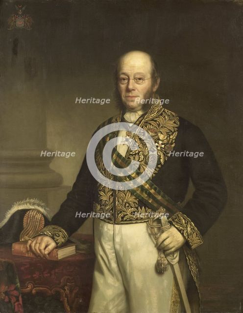 Ludolph Anne Jan Wilt Baron Sloet van de Beele (1806-90). Gouverneur-generaal (1861-66), 1867. Creator: Barend Leonardus Hendriks.