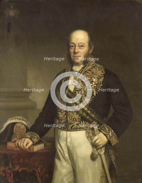 Ludolph Anne Jan Wilt Baron Sloet van de Beele (1806-90). Gouverneur-generaal (1861-66), 1867. Creator: Barend Leonardus Hendriks.