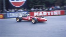 Ludovico Scarfiotti driving a Ferrari, Belgian GP, Spa-Francorchamps, 1967