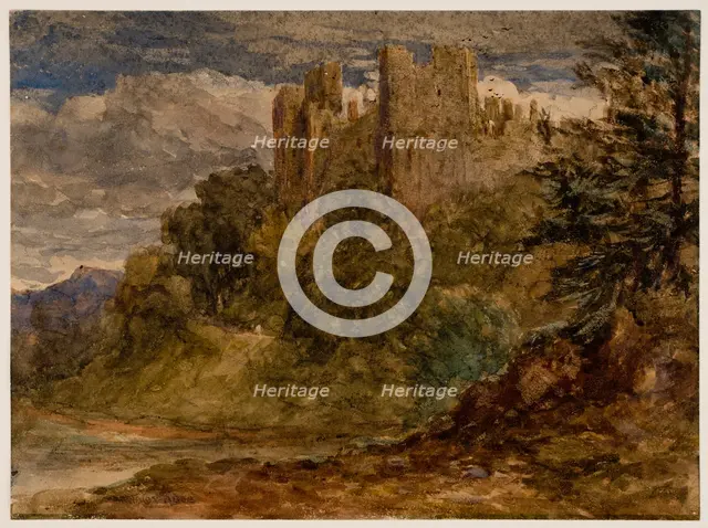 Ludlow Castle, 19th century. Creator: David Cox the Elder.