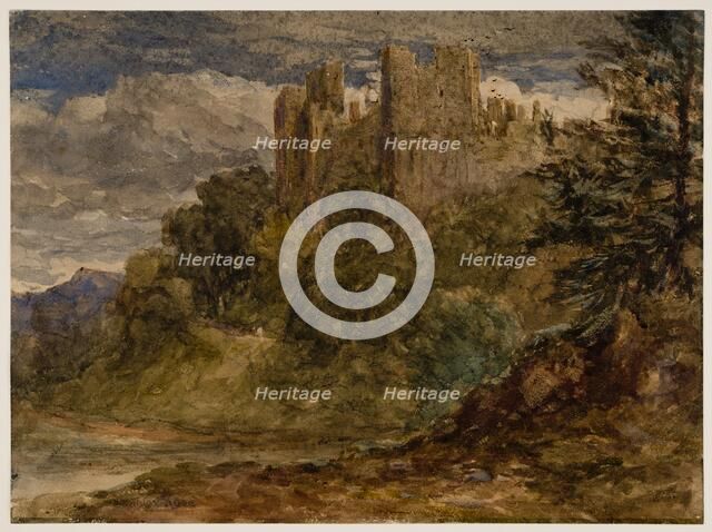 Ludlow Castle, 19th century. Creator: David Cox the elder.