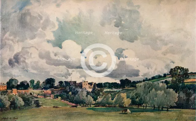 'Ludlow Castle', c1880. Artist: Alfred William Rich.