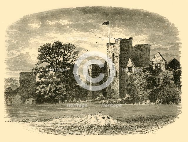 'Ludlow Castle from the Entrance Gate', 1898. Creator: Unknown.