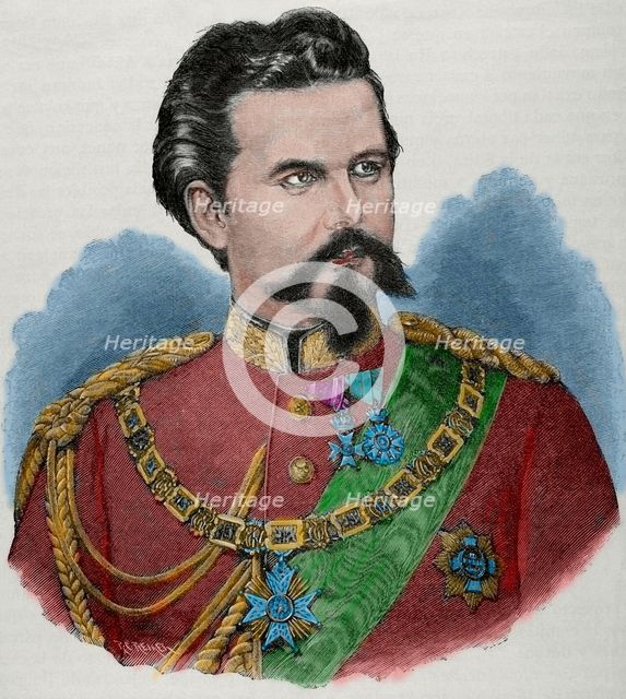 Ludwig II of Bavaria, 1885.  Creator: Rico.