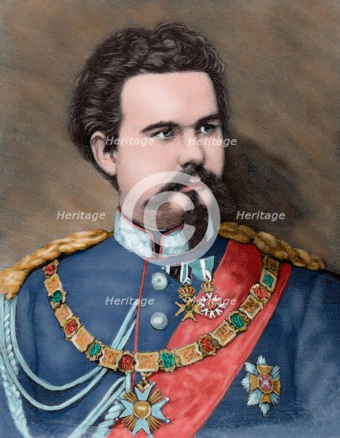 Ludwig II of Bavaria, 1885.  Creator: Rico.