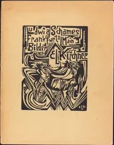 Ludwig Schames Frankfurt a Main Bilder von E L Kirchner (Ludwig Schames Frankfurt..., 1919. Creator: Ernst Kirchner