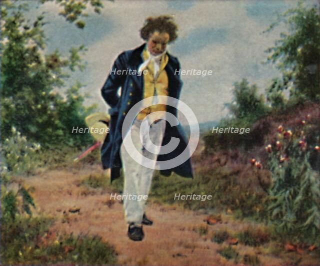 'Ludwig van Beethoven 1770-1827. - Gemälde von Schmid', 1934. Creator: Unknown.