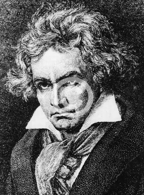 Ludwig van Beethoven (1770-1827), German composer and pianist, 19th century. Creator: Unknown.