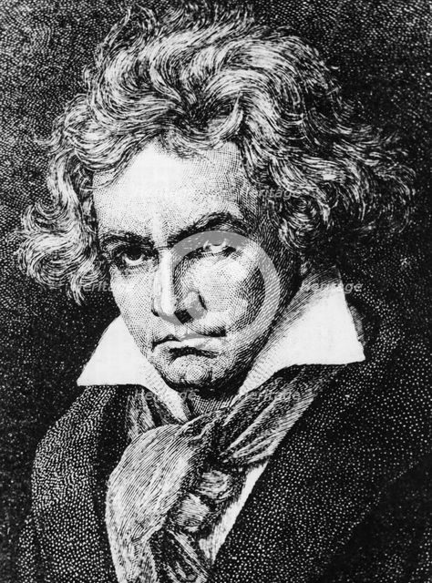 Ludwig van Beethoven (1770-1827), German composer and pianist, 19th century. Creator: Unknown.