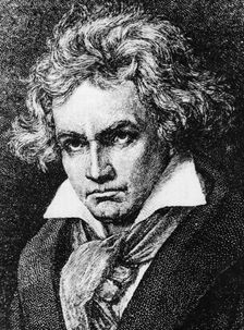 Ludwig van Beethoven (1770-1827), German composer and pianist, 19th century. Creator: Unknown