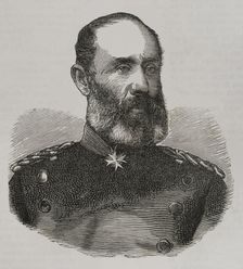 Ludwig von Wittich (1818-1884), Prussian lieutenant general, 1870. Creator: Unknown