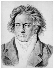 Ludwig von Beethoven, German composer, c1818-1822 (1956)