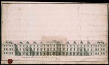 Ludwigsburg Palace. Facade design of the north wing. Artist: Anonymous