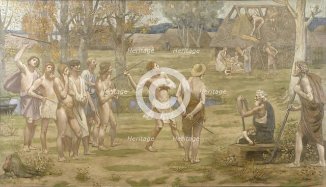 "Ludus Pro Patria", 1883. Creator: Pierre Puvis de Chavannes.