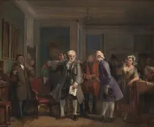 Ludvig Holberg's "Den Stundeslose", act I, scene 6, 1825-1873. Creator: Wilhelm Marstrand