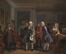 Ludvig Holberg's "Den Stundeslose", act I, scene 6, 1825-1873. Creator: Wilhelm Marstrand