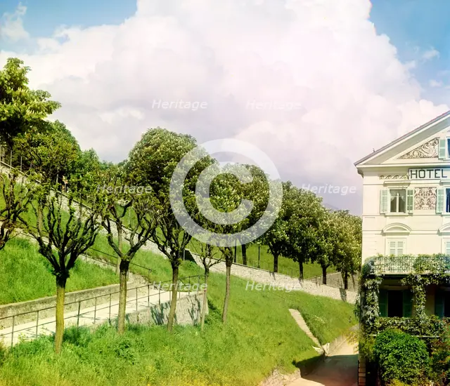 Lugano, between 1905 and 1915. Creator: Sergey Mikhaylovich Prokudin-Gorsky.