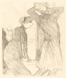 Lugne Poe and Baldy in "Au-dessus des forces humaines" (Lugne Poe et Baldy dans..., 1894. Creator: Henri de Toulouse-Lautrec