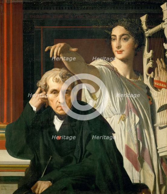 Luigi Cherubini and the Muse of Lyric Poetry, 1842.
