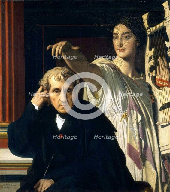Luigi Cherubini and the Muse of Lyric Poetry, 1842.