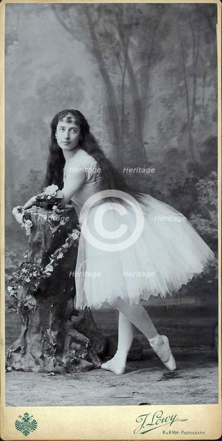 Luigia Cerale as Giselle, c. 1880. Creator: Löwy, Josef (1834-1902).