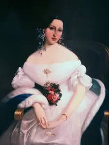 Luisa Pesjak c1835. Artist: Mihael Stroj