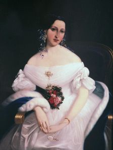 Luisa Pesjak c1835. Artist: Mihael Stroj