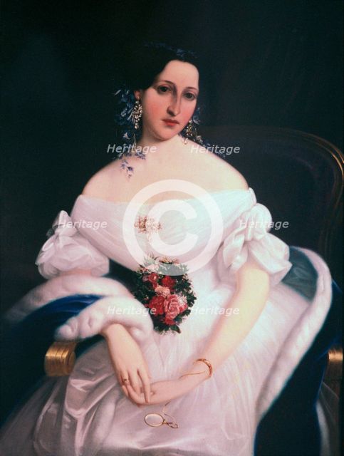 'Luisa Pesjak', c1835. Artist: Mihael Stroj