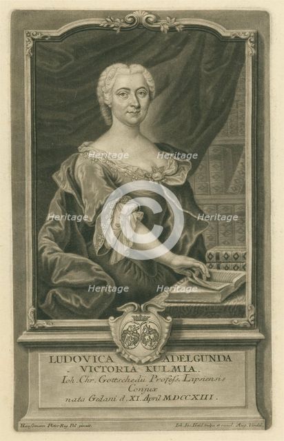 Luise Adelgunde Gottsched, born Kulmus (1713-1762), 1741.