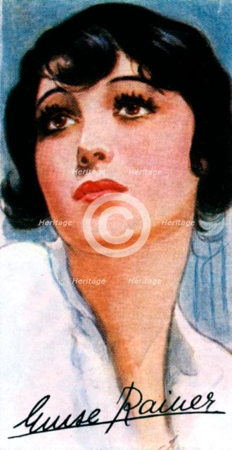 Luise Rainer, (1910-), two time Academy Award winning film actress, 20th century. Artist: Unknown