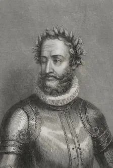 Luis Vaz de Camoes, (1524-1580), Portuguese writer and poet, 1856. Author of "Os Lusiadas" (1572). Creator: Charles Geoffroy
