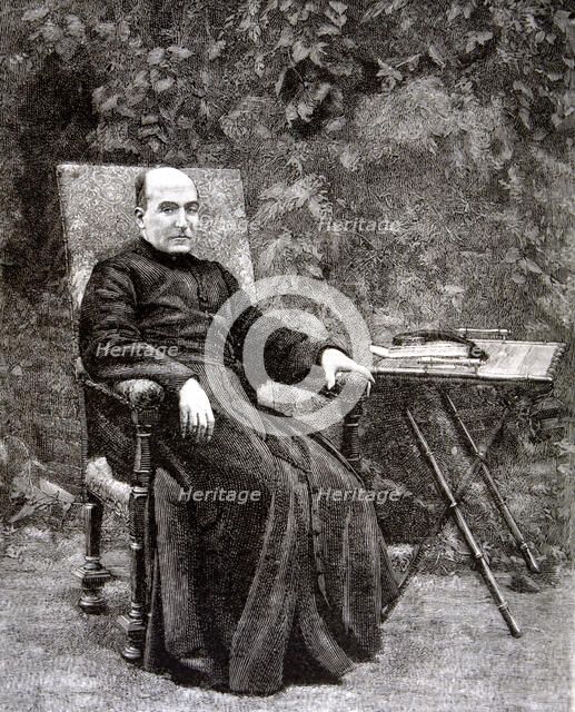 Luis Coloma (1851-1914). Spanish religious and writer, engraving from the Ilustración Española y …
