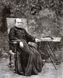 Luis Coloma (1851-1914). Spanish religious and writer, engraving from the Ilustración Española y …