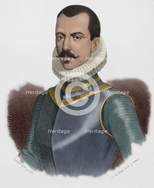 Luis Fajardo de la Cueva (Luis Yáñez Fajardo de la Cueva) (c1508-74), 2nd Marquis of los Vélez,1869. Creator: Santiago Llanta.