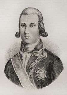 Luis Fermin de Carvajal Vargas Brun (1752-1794), Spanish military, 1st Count of La Union, 1851. Creator: Unknown