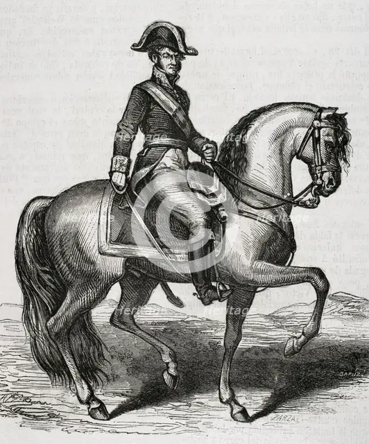 Luis Lacy Gautier, (1775-1817), Spanish general who stood out for his actions in..., 1853.  Creators: Eusebio Zarza, Tomás Carlos Capuz.