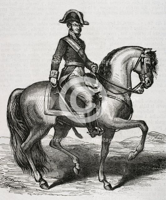 Luis Lacy Gautier, (1775-1817), Spanish general who stood out for his actions in..., 1853.  Creators: Eusebio Zarza, Tomás Carlos Capuz.