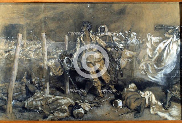 Luis Noval Serrano, hero of the Morocco war, 1909.