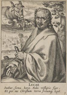 Luke, from The Four Evangelists, 1610-20. Creator: Petrus Feddes