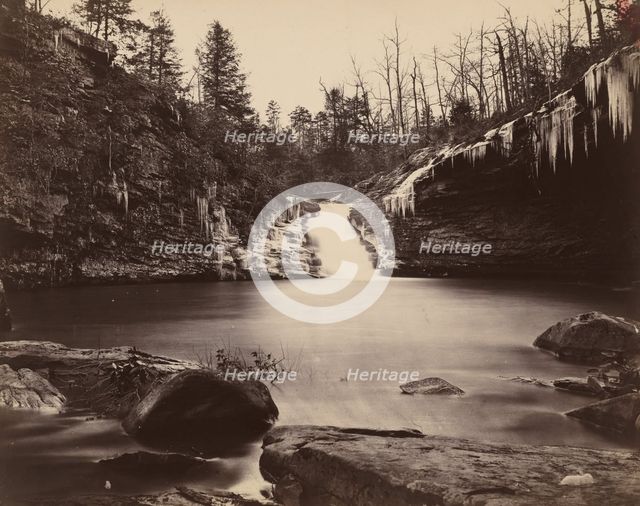 Lula Lake, Upper Falls, Lookout Mountain, Georgia, 1864-1865. Creator: Isaac H. Bonsall.