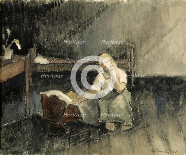 Lullaby, 1921. Creator: Alvar Cawén.