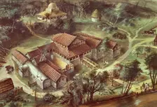 Lullingstone Roman Villa, AD360, (c1990-2010). Artist: Ivan Lapper